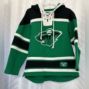 MN Wild Lace-Up Hockey Sweatshirt